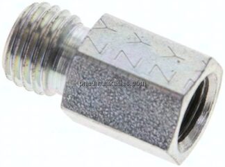 Aufschraub-Schneidringverschr. M 10x1-6 L (M12x1,5), ohne Mutter & Schneidring, Stahl verzinkt