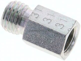 Aufschraub-Schneidringverschr. G 1/8"-6 L (M12x1,5), ohne Mutter & Schneidring, Stahl verzinkt