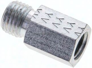 Aufschraub-Schneidringverschr. M 12x1,5-6 S (M14x1,5), ohne Mutter & Schneidring, Stahl verzinkt