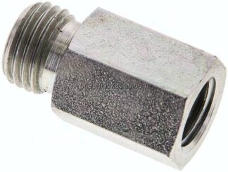 Aufschraub-Schneidringverschr. M 12x1,5-8 L (M14x1,5), ohne Mutter & Schneidring, Stahl verzinkt