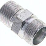 Gerade Schneidringverschr. R 1/4"-10 LL (M14x1), ohne Mutter & Schneidring, Stahl verzinkt