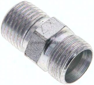 Gerade Schneidringverschr. R 1/4"-10 LL (M14x1), ohne Mutter & Schneidring, Stahl verzinkt
