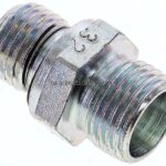 Gerade Schneidringverschr. M 14x1,5-10 L (M16x1,5), ohne Mutter & Schneidring, Stahl verzinkt