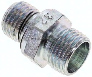 Gerade Schneidringverschr. M 14x1,5-10 L (M16x1,5), ohne Mutter & Schneidring, Stahl verzinkt