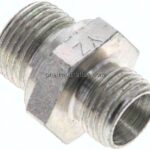 Gerade Schneidringverschr. M 18x1,5-10 L (M16x1,5), ohne Mutter & Schneidring, Stahl verzinkt