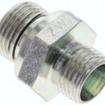 Gerade Schneidringverschr. M 18x1,5-10 L (M16x1,5), ohne Mutter & Schneidring, Stahl verzinkt