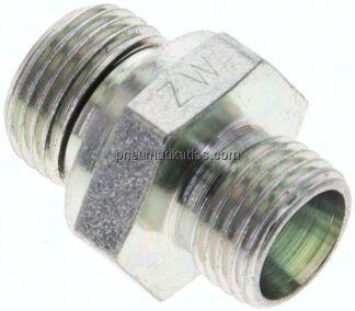 Gerade Schneidringverschr. M 18x1,5-10 L (M16x1,5), ohne Mutter & Schneidring, Stahl verzinkt