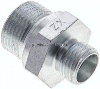 Gerade Schneidringverschr. M 22x1,5-10 L (M16x1,5), ohne Mutter & Schneidring, Stahl verzinkt