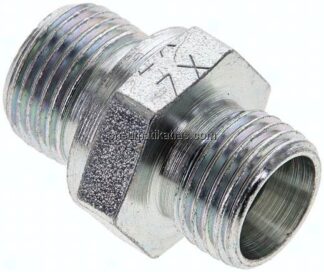 Gerade Schneidringverschr. G 3/8"-10 L (M16x1,5), ohne Mutter & Schneidring, Stahl verzinkt