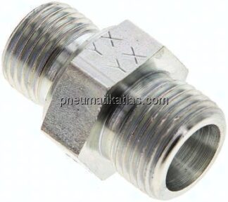 Gerade Schneidringverschr. M 16x1,5-10 S (M18x1,5), ohne Mutter & Schneidring, Stahl verzinkt