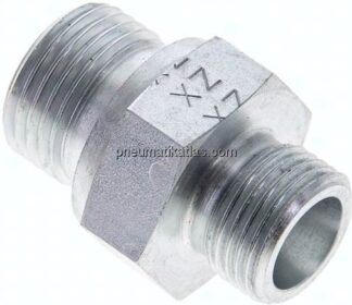 Gerade Schneidringverschr. G 1/2"-10 S (M18x1,5), ohne Mutter & Schneidring, Stahl verzinkt