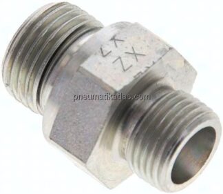 Gerade Schneidringverschr. G 1/2"-10 S (M18x1,5), ohne Mutter & Schneidring, Stahl verzinkt