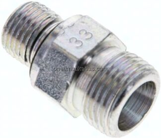 Gerade Schneidringverschr. G 1/4"-10 S (M18x1,5), ohne Mutter & Schneidring, Stahl verzinkt
