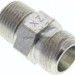 Gerade Schneidringverschr. R 3/8"-10 S (M18x1,5), ohne Mutter & Schneidring, Stahl verzinkt