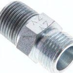 Gerade Schneidringverschr. NPT 3/8"-10 S (M18x1,5), ohne Mutter & Schneidring, Stahl verzinkt