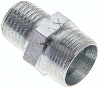 Gerade Schneidringverschr. R 1/4"-12 LL (M16x1), ohne Mutter & Schneidring, Stahl verzinkt