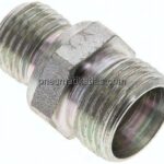 Gerade Schneidringverschr. M 14x1,5-12 L (M18x1,5), ohne Mutter & Schneidring, Stahl verzinkt