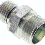 Gerade Schneidringverschr. M 14x1,5-12 L (M18x1,5), ohne Mutter & Schneidring, Stahl verzinkt