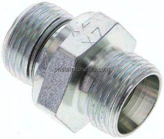 Gerade Schneidringverschr. M 18x1,5-12 L (M18x1,5), ohne Mutter & Schneidring, Stahl verzinkt