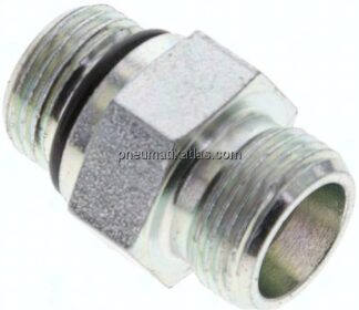 Gerade Schneidringverschr. UNF 3/4"-16-12 S (M20x1,5), ohne Mutter & Schneidring, Stahl verzinkt