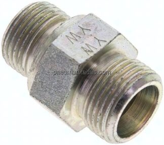 Gerade Schneidringverschr. M 18x1,5-12 S (M20x1,5), ohne Mutter & Schneidring, Stahl verzinkt
