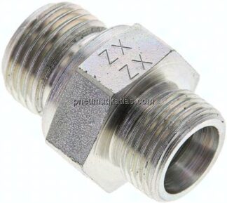 Gerade Schneidringverschr. G 1/2"-12 S (M20x1,5), ohne Mutter & Schneidring, Stahl verzinkt