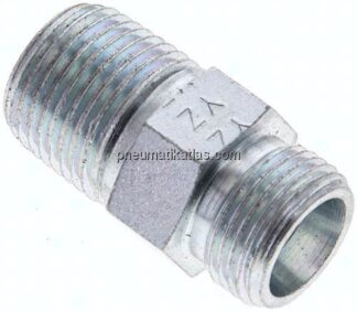 Gerade Schneidringverschr. NPT 1/2"-12 S (M20x1,5), ohne Mutter & Schneidring, Stahl verzinkt