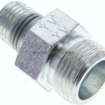Gerade Schneidringverschr. NPT 1/4"-12 S (M20x1,5), ohne Mutter & Schneidring, Stahl verzinkt