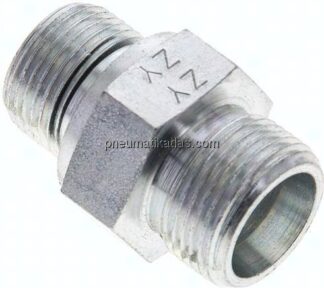 Gerade Schneidringverschr. M 20x1,5-14 S (M22x1,5), ohne Mutter & Schneidring, Stahl verzinkt