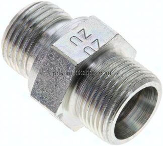 Gerade Schneidringverschr. G 1/2"-14 S (M22x1,5), ohne Mutter & Schneidring, Stahl verzinkt