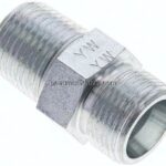 Gerade Schneidringverschr. NPT 1/2"-14 S (M22x1,5), ohne Mutter & Schneidring, Stahl verzinkt