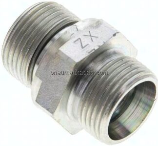 Gerade Schneidringverschr. M 22x1,5-15 L (M22x1,5), ohne Mutter & Schneidring, Stahl verzinkt