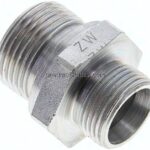 Gerade Schneidringverschr. G 3/4"-15 L (M22x1,5), ohne Mutter & Schneidring, Stahl verzinkt
