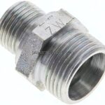 Gerade Schneidringverschr. G 3/8"-15 L (M22x1,5), ohne Mutter & Schneidring, Stahl verzinkt
