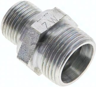 Gerade Schneidringverschr. G 3/8"-15 L (M22x1,5), ohne Mutter & Schneidring, Stahl verzinkt