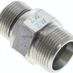 Gerade Schneidringverschr. M 22x1,5-16 S (M24x1,5), ohne Mutter & Schneidring, Stahl verzinkt