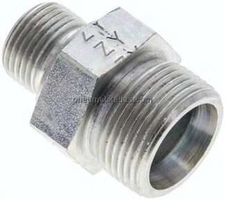Gerade Schneidringverschr. G 3/8"-16 S (M24x1,5), ohne Mutter & Schneidring, Stahl verzinkt