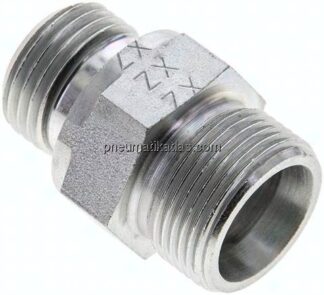 Gerade Schneidringverschr. G 1/2"-16 S (M24x1,5), ohne Mutter & Schneidring, Stahl verzinkt