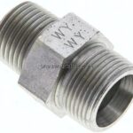 Gerade Schneidringverschr. R 1/2"-16 S (M24x1,5), ohne Mutter & Schneidring, Stahl verzinkt