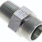 Gerade Schneidringverschr. NPT 1/2"-16 S (M24x1,5), ohne Mutter & Schneidring, Stahl verzinkt