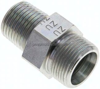 Gerade Schneidringverschr. NPT 1/2"-16 S (M24x1,5), ohne Mutter & Schneidring, Stahl verzinkt