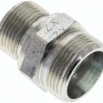 Gerade Schneidringverschr. M 22x1,5-18 L (M26x1,5), ohne Mutter & Schneidring, Stahl verzinkt