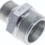 Gerade Schneidringverschr. M 18x1,5-18 L (M26x1,5), ohne Mutter & Schneidring, Stahl verzinkt
