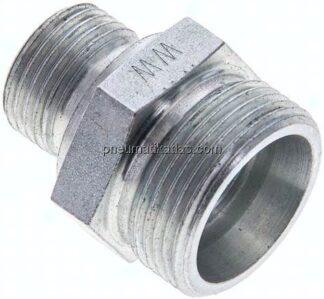 Gerade Schneidringverschr. M 18x1,5-18 L (M26x1,5), ohne Mutter & Schneidring, Stahl verzinkt