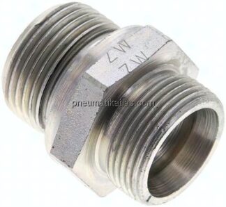 Gerade Schneidringverschr. G 3/4"-18 L (M26x1,5), ohne Mutter & Schneidring, Stahl verzinkt