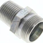 Gerade Schneidringverschr. NPT 1/2"-18 L (M26x1,5), ohne Mutter & Schneidring, Stahl verzinkt