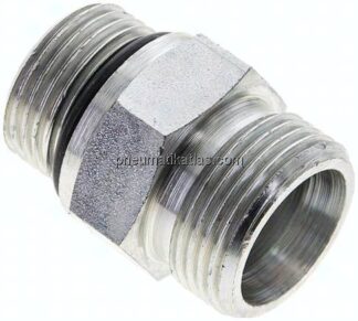 Gerade Schneidringverschr. UN 1-1/16"-12-20 S (M30x2), ohne Mutter & Schneidring, Stahl verzinkt
