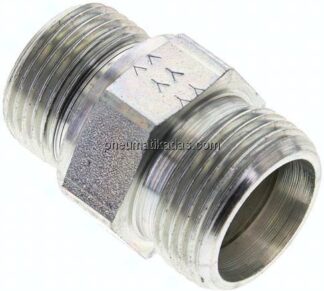 Gerade Schneidringverschr. M 27x2-20 S (M30x2), ohne Mutter & Schneidring, Stahl verzinkt