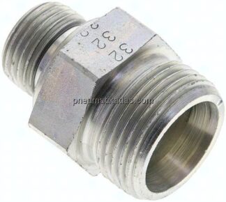 Gerade Schneidringverschr. G 1/2"-20 S (M30x2), ohne Mutter & Schneidring, Stahl verzinkt