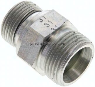 Gerade Schneidringverschr. G 3/4"-20 S (M30x2), ohne Mutter & Schneidring, Stahl verzinkt